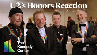 U2 on Receiving a Kennedy Center Honor [upl. by Dallas539]