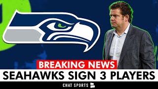 🚨 NOW Seattle Seahawks Sign 3 Players Ahead Of NFL Preseason Week 1 vs Chargers  Seahawks News [upl. by Vonni]