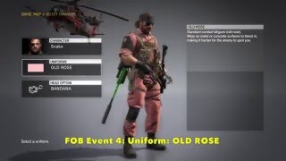 MGSV Phantom Pain  FOB Event Rewards 16 Metal Gear Solid 5 [upl. by Mhoj340]