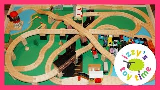 Thomas and Friends Wood Railway Play Table Toy trains and children and toddlers [upl. by Ainoda981]