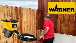 How To Stain Your Wood Fence  Wagner Control Pro 130 Power Tank Unboxing amp Review  R HOUSE [upl. by Melita]