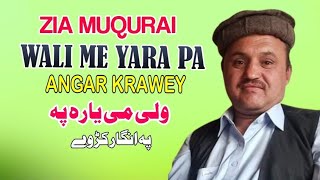 Wali Me Yara Pa Angar Krawey  Zia Muqurai Pashto Song 2024  New Pashto Song  HD Video [upl. by Noteek]