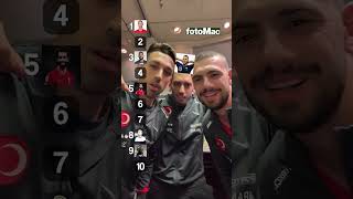 İrfan Can Kahveci Hakan Çalhanoğlu ve Merih Demiral futbolcu sıraladı shorts [upl. by Shiff]