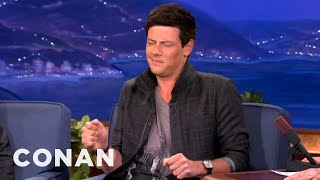 Cory Monteiths Tiny Dancer Club Moves  CONAN on TBS [upl. by Analram]