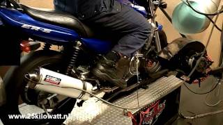 Kawasaki ER5 full system Giannelli exhaust [upl. by Eelek]