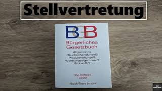 Stellvertretung §§ 164 ff BGB [upl. by Namlaz]