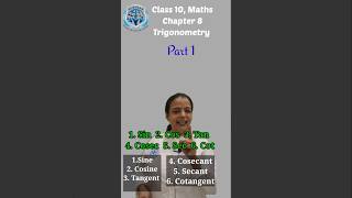 Trigonometric ratios Chapter 8 Part 1  Class 10 Maths Trigonometry learnatscholar shorts [upl. by Akkim]