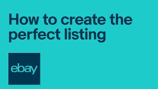 eBay Selling 101 4 components of a perfect listing [upl. by Nanni]