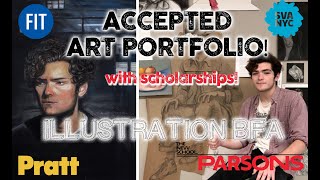 ACCEPTED ILLUSTRATION ART PORTFOLIO plus the ILLUSTRATION PROGRAMS WE LOVE SVA PRATT PARSONS [upl. by Ranita656]