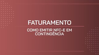 TUTORIAL  COMO EMITIR NFCE EM CONTINGÊNCIA [upl. by Yila]