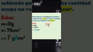 Como resolver problemas de Densidad en Física Fácil y Rápido física educación densidad facil [upl. by Franchot]