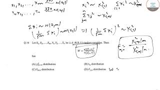 IIT JAM MATHEMATICAL STATISTICS 2017 PART 2 PAST YEAR SOLVEDCOMPLETE SOLUTION IN HINDI ENGLISH [upl. by Menken234]