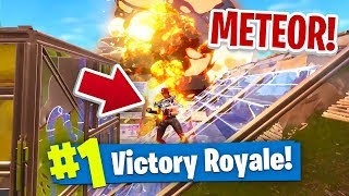 A METEOR HIT ME in Fortnite Battle Royale [upl. by Darill]