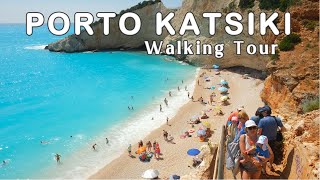 Lefkada Greece  Porto Katsiki Beach Walking Tour 4K [upl. by Animas]