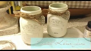 How to paint MasonKilner Jars [upl. by Prissy]