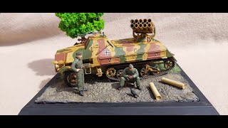 ITALERI 135 Panzerwerfer 42 Auf Maultier A Multi Groupbuild Entry Build In Pictures [upl. by Arekat]