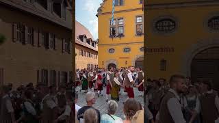 German medieval festival “Kinderzeche” in Dinkelsbühl pt 4 germany tradition medieval [upl. by Sinnard647]