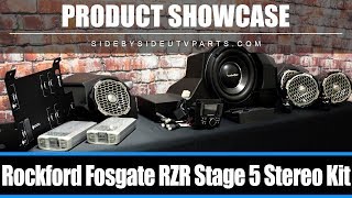 Side by Side  Product Showcase  Rockford Fosgate Stage 5 RZR Stereo Kit [upl. by Namilus]