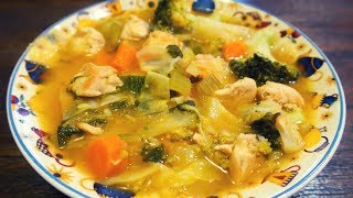 Sopa de pollo con verduras para este friyito [upl. by Eiznekam226]