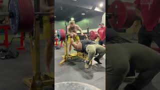 361kg 796lbs BENCH PRESS UNOFFICIAL WORLD RECORD JULIUS MADDOX [upl. by Ehrman]