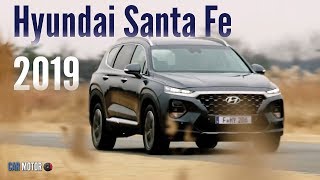 Hyundai Santa Fe 2019  Primeros videos de la SUV coreana [upl. by Atirahc]