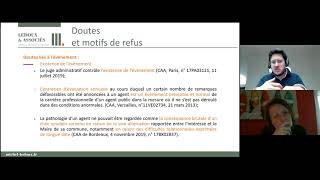 Webinaire Imputabilité au service n° 1 Laccident de service 16 décembre 2020 Partie III [upl. by Avan]