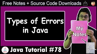 Errors amp Exception in Java [upl. by Narcho813]