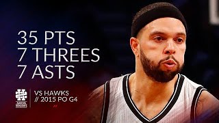 Deron Williams 35 pts 7 threes 7 asts vs Hawks 2015 PO G4 [upl. by Bearnard]