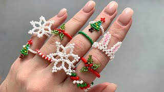 5 NEW YEAR IDEAS FOR BEAD RINGS 2024 [upl. by Foley]