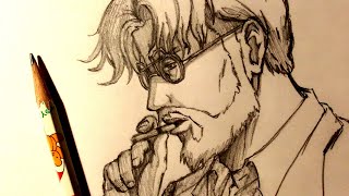 ASMR  Pencil Drawing 166  Zeke Yeager Request [upl. by Yrrap]