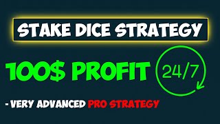 STAKE 100DAILY PROFIT STRATEGY PRO SETTINGS [upl. by Mehetabel]