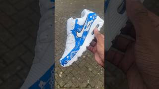 Blue Paisley Bandana Nike Air Max 90’s roadto1k nike explore viral [upl. by Flanigan]