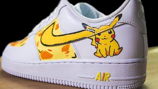 Pokemon Themed CUSTOM Nike AF1s [upl. by Fe664]