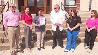 Campbell County government and LaFollette Medical Center recognize Breast Cancer Awareness Month [upl. by Trebuh]