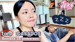 Así es mi vida casada después de 1 año  15 semanas de embarazo Será niño 👶🏻 JEKS Coreana vlog [upl. by Alrahc147]