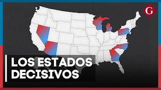 ELECCIONES EEUU 2024 La clave oculta de los ESTADOS INDECISOS  Gestión [upl. by Corydon]