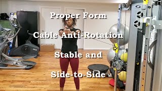 Proper Form Cable Anti Rotation 2 Versions [upl. by Canada]