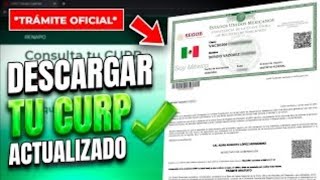 COMO TRAMITAR TU CURP GRATIS¡ 2023 [upl. by Yrroc]