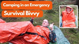 A very wet night in an Emergency survival Bivvy [upl. by Suriaj]