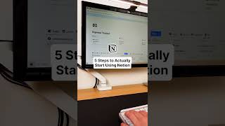 5 Steps to Actually Start Using Notion notion notionhq notionapp tutorial [upl. by Ppilihp]