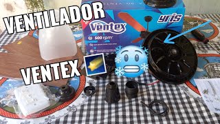 ventilador de teto yris ventex montagem [upl. by Ilek]