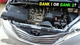 WHICH SIDE IS BANK 1 AND BANK 2 TOYOTA SIENNA 35 v6 engine [upl. by Ylellan]