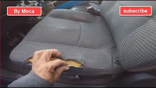 How to fix a torn car seat and repair the foam [upl. by Aivirt]