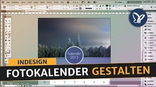 InDesign Tutorial Fotokalender und passendes Deckblatt gestalten [upl. by Eimrots]