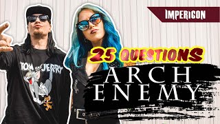 Alissa WhiteGluz amp Michael Amott from Arch Enemy  25 Questions [upl. by Ard]