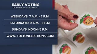 Early voting begins in October in Fulton County [upl. by Hteb]