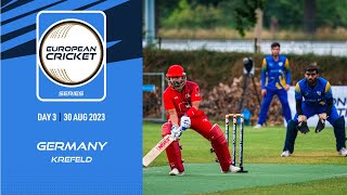 🔴 ECS Germany Krefeld 2023  Day 3  T10 Live Cricket  European Cricket [upl. by Berard]