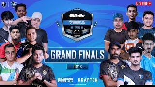 Hindi  Gillette 7Sea Invitational by Skyesports  BGMI Grand Finals  Day 3  ft GODL SOUL TSM [upl. by Eelyk]