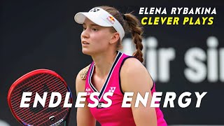 Elena Rybakina Clever Plays • Endless Energy • Dramatic Tennis Points 1080P  Tennis Plant [upl. by Woodall]