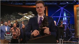 Joe Burrow wins the 2019 Heisman Trophy  College Football on ESPN [upl. by Eibba70]